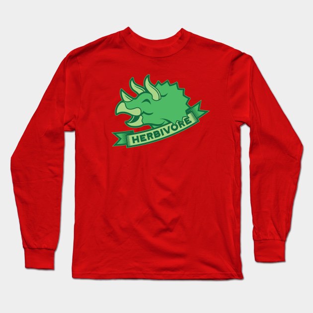 Happy Herbivore Long Sleeve T-Shirt by DCLawrenceUK